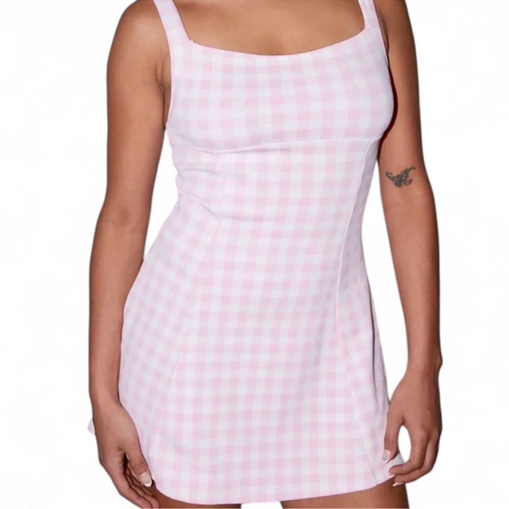 Frankies Bikinis X Out From Under Valentina Gingham Mini Dress